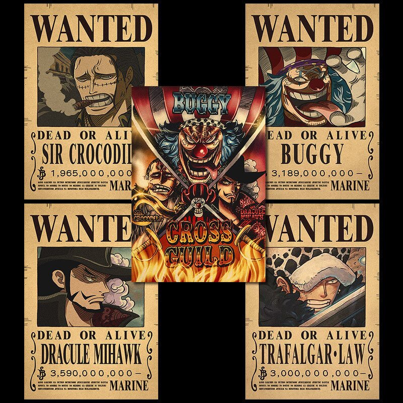 One Piece Wanted Poster Manufacturer - OEM/ODM Custom Anime Bounty Poster Set