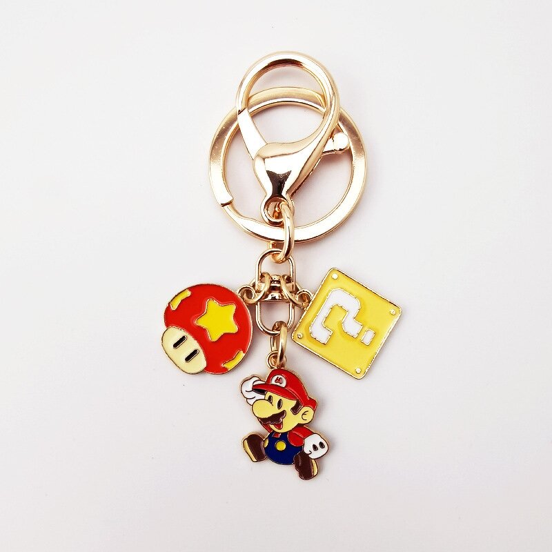 Mario Metal Keychain Manufacturer - OEM/ODM Custom 4 Style Luigi Bowser