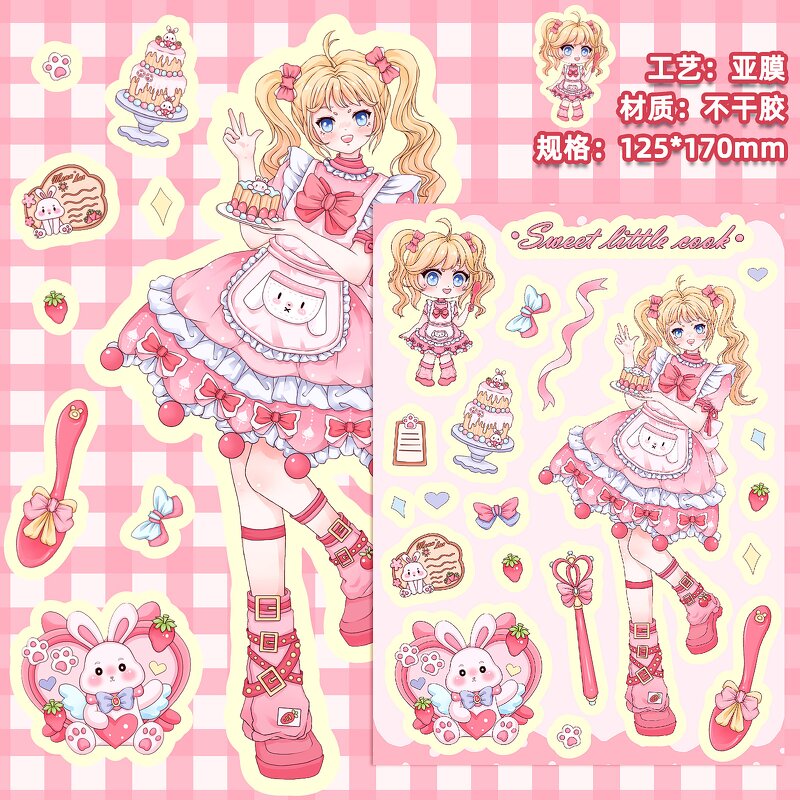 Sailor Moon Sticker Set Manufacturer - OEM/ODM Custom 10 Pcs DIY Puzzle Waterproof