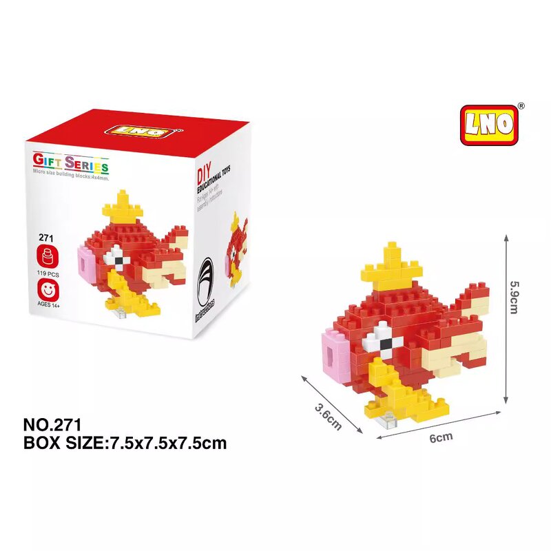 Micro Pokemon Blocks Manufacturer - OEM/ODM Custom 44 Styles Gengar Charizard