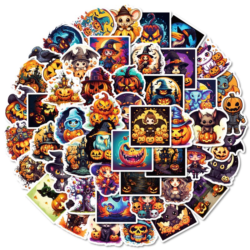 Halloween Sticker Set Manufacturer - OEM/ODM Custom 50 Series Graffiti DIY