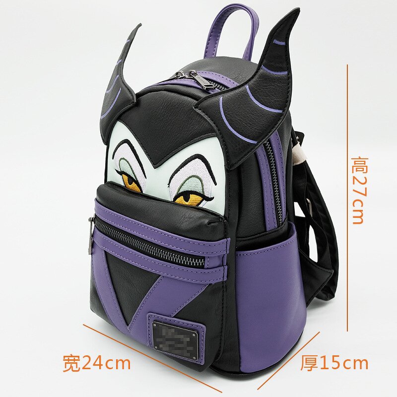 Maleficent Backpack Manufacturer - OEM/ODM Custom Lounge Fly PU Leather Schoolbag
