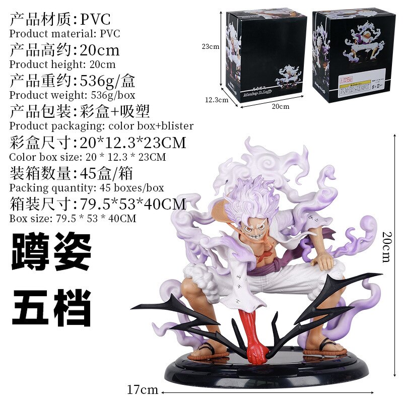 Nika Luffy Figure Manufacturer - OEM/ODM Custom 20CM Gear 5 PVC Toy