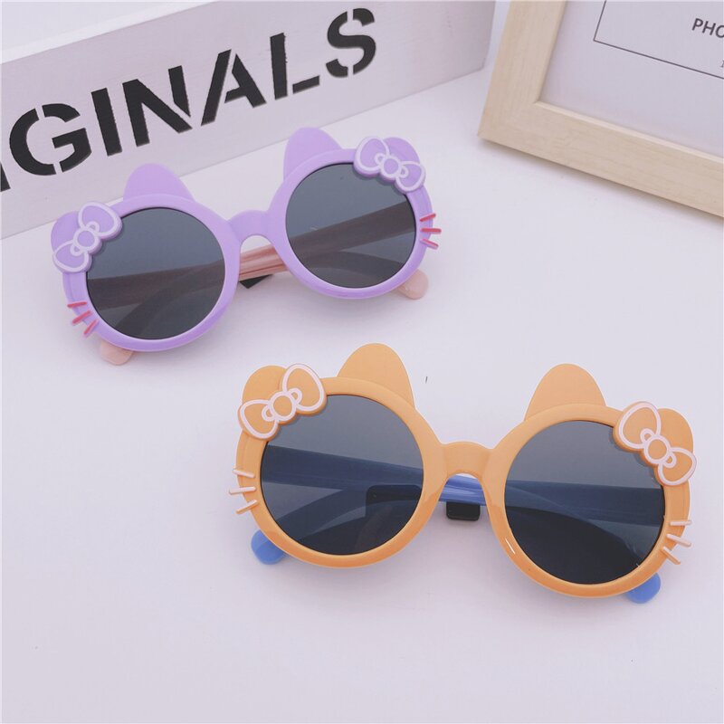 Kids Sunglasses Manufacturer - OEM/ODM Custom Cartoon Cat Beach Glasses