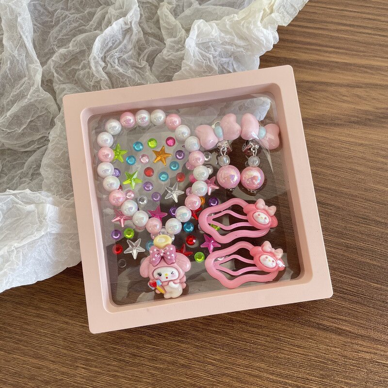 Sanrio Jewelry Set Manufacturer - OEM/ODM Custom 6 Pcs Crystal Bracelet Earring