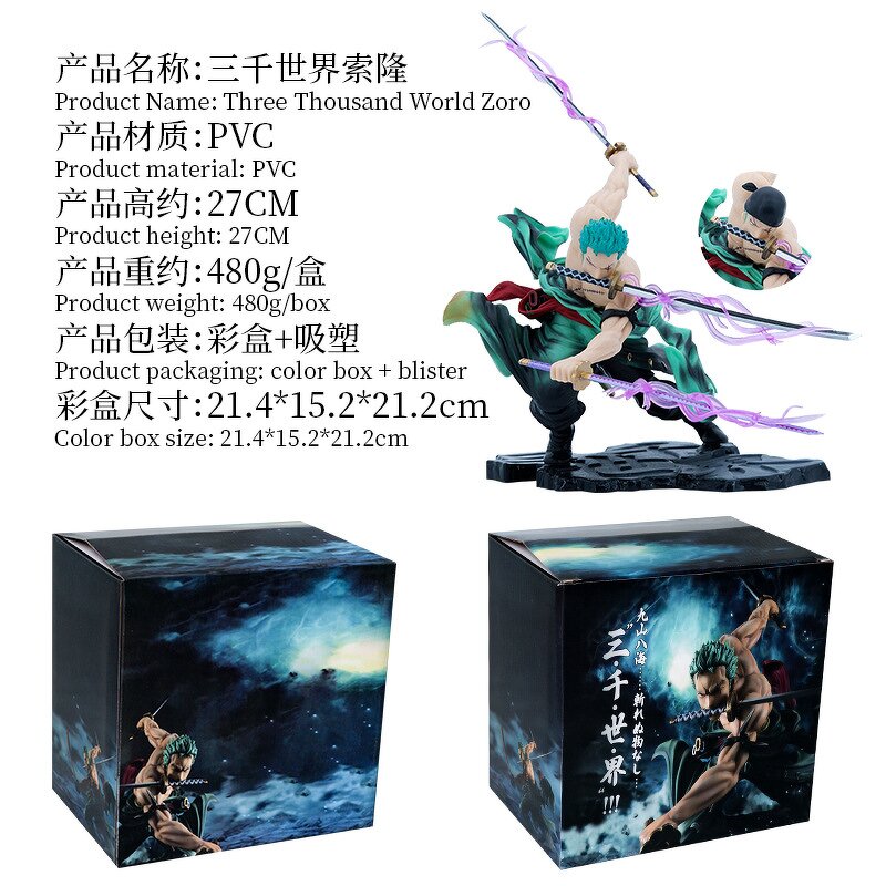 PVC Action Figure Manufacturer - OEM/ODM Custom Anime One Piece Zoro