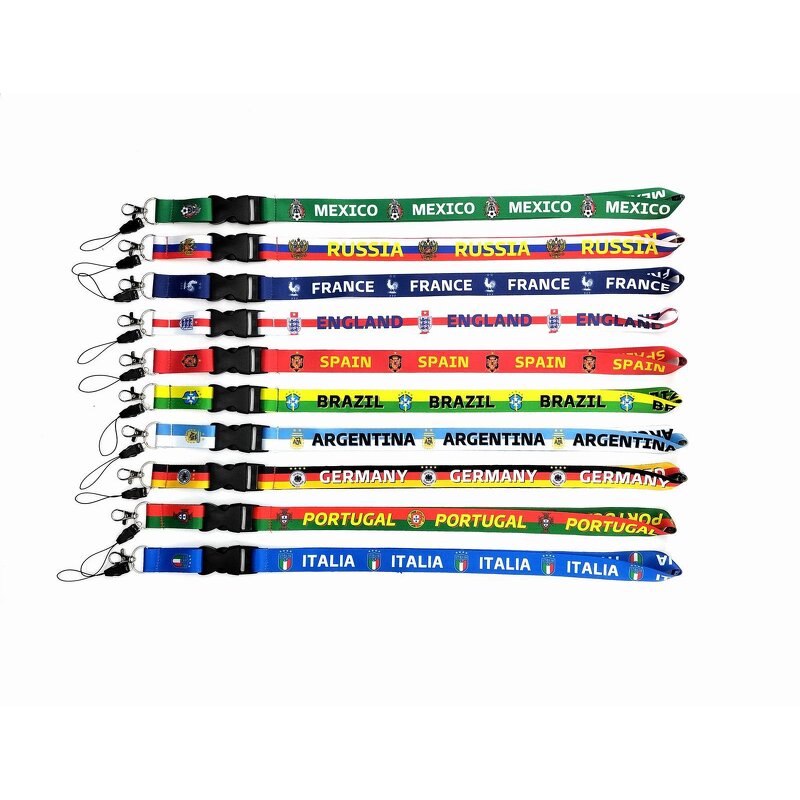 Soccer Lanyard Manufacturer - OEM/ODM Custom Polyester Detachable Keychain