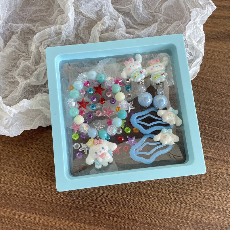 Sanrio Jewelry Set Manufacturer - OEM/ODM Custom 6 Pcs Crystal Bracelet Earring