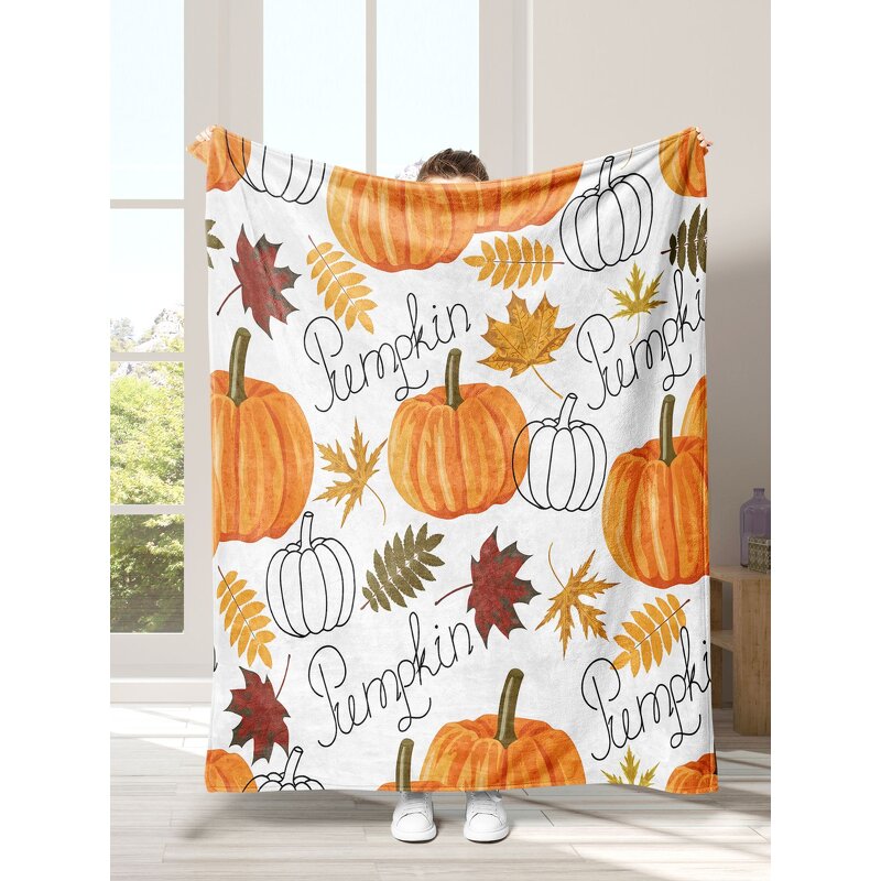Halloween Throw Blanket Manufacturer - OEM/ODM Custom Jacquard Pumpkin Ghost