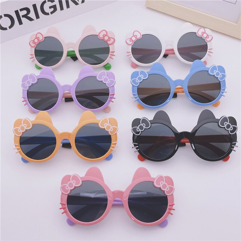 Kids Sunglasses Manufacturer - OEM/ODM Custom Cartoon Cat Beach Glasses