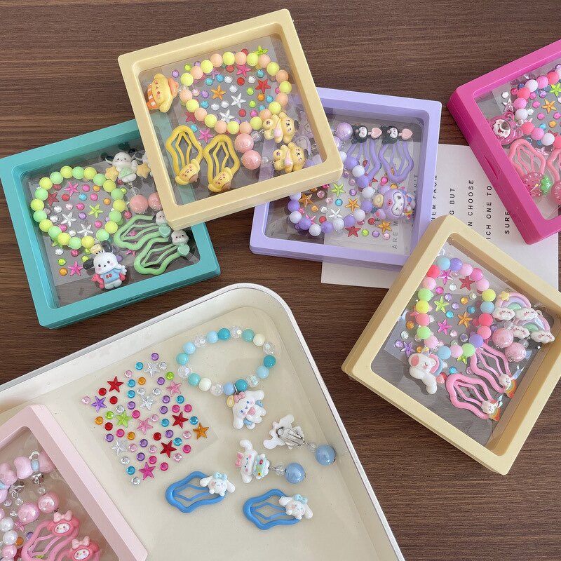 Sanrio Jewelry Set Manufacturer - OEM/ODM Custom 6 Pcs Crystal Bracelet Earring