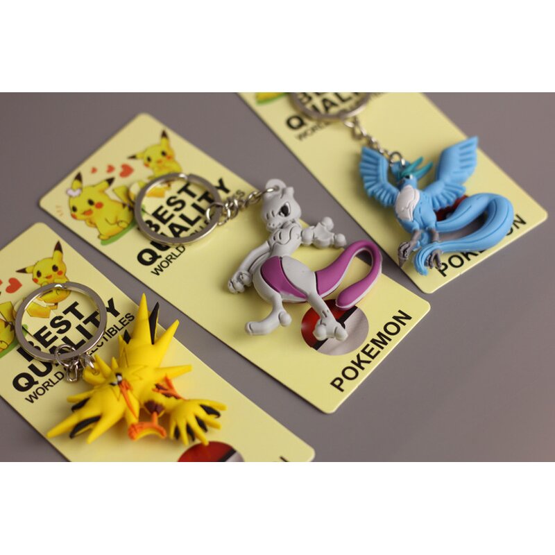 Pokemon Legendary Keychain Manufacturer - OEM/ODM Custom 4 Styles Articuno Moltres