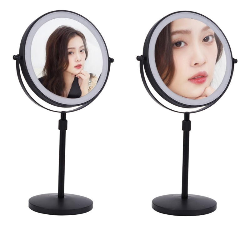 LED Mirror Manufacturer - OEM Adjustable Height Rechargeable Double-Sided