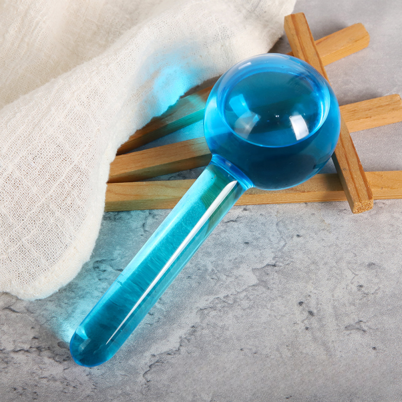Cryo Skincare Tools Supplier - Bulk Cooling Liquid Glass Massage Roller Ball