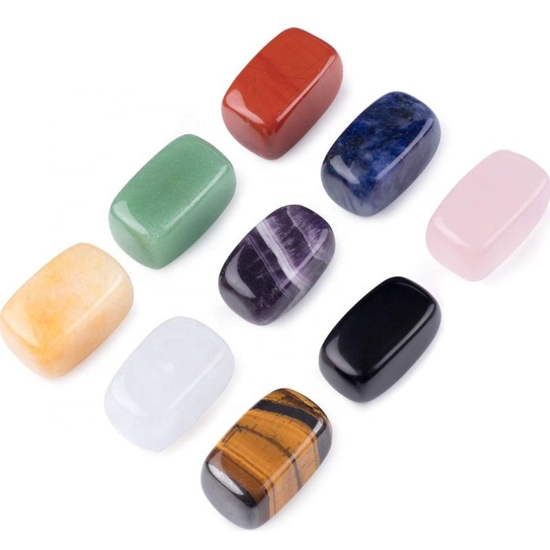 Chakra Stones Factory - Bulk Set of 7 Tumbled Polished Natural Gemstones