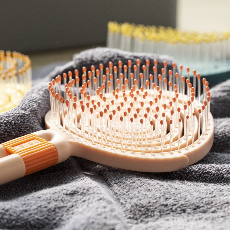 Hair Brush Supplier - OEM Round Rib Hollow Design ABS Scalp Massager