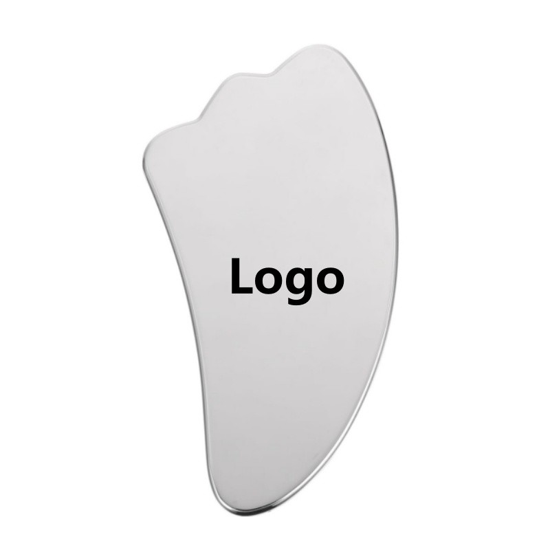 Gua Sha Scraper Factory - OEM 304 Stainless Steel Mirror Finish Wing Shape