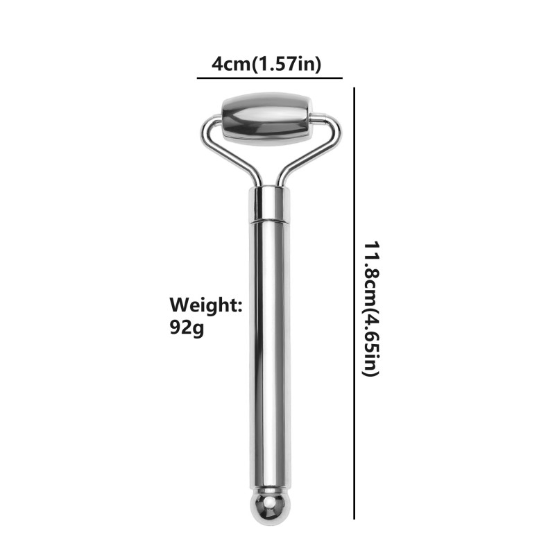 Facial Roller Manufacturer - Bulk Dual-Ended Silver Wrinkle Lifting Massager