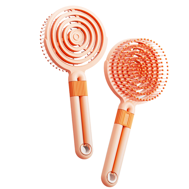Hair Brush Supplier - OEM Round Rib Hollow Design ABS Scalp Massager