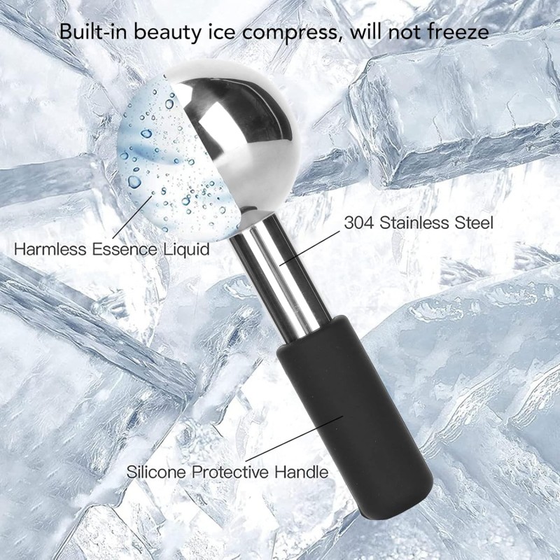 Eye Massager Supplier - OEM Stainless Steel Roller Ball Hot Cold Globe