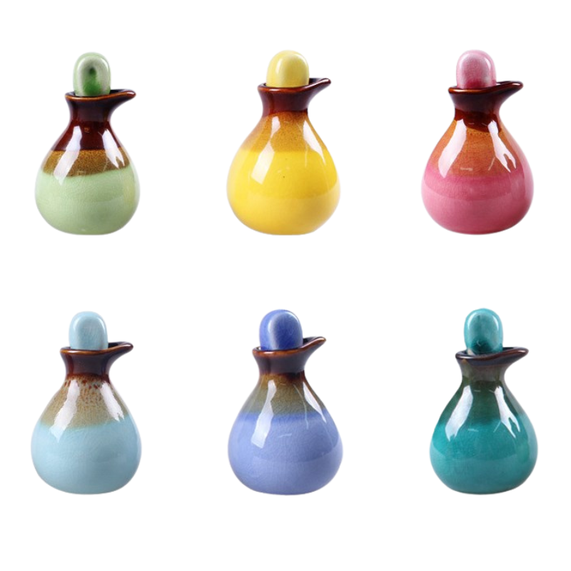 Oil Dispenser Manufacturer - OEM Creative Porcelain Vial Ceramic Lid