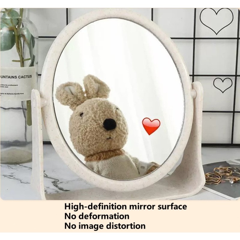 Portable Mirror Factory - OEM Double-Sided Rotatable Desktop Beauty Mirror