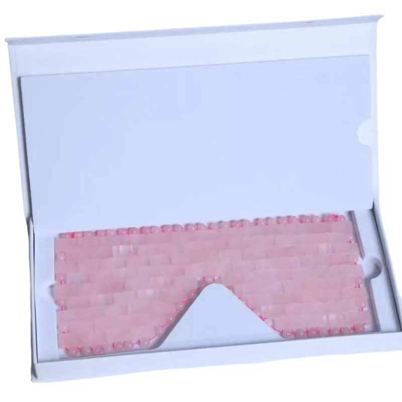 Eye Mask Factory - Bulk Rose Quartz Jade Stone Portable Sleep Relaxation