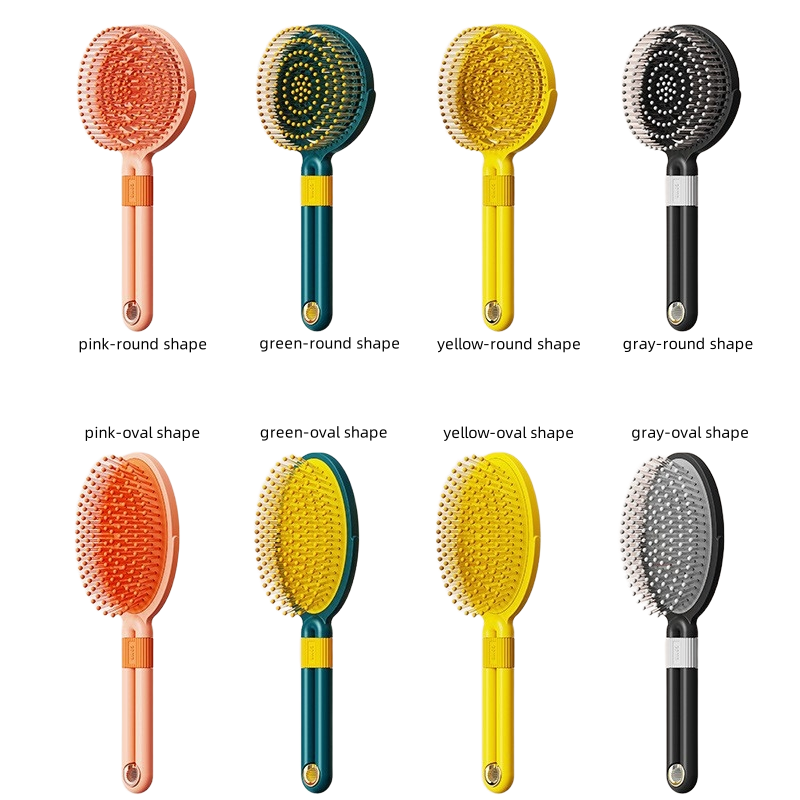 Hair Brush Supplier - OEM Round Rib Hollow Design ABS Scalp Massager