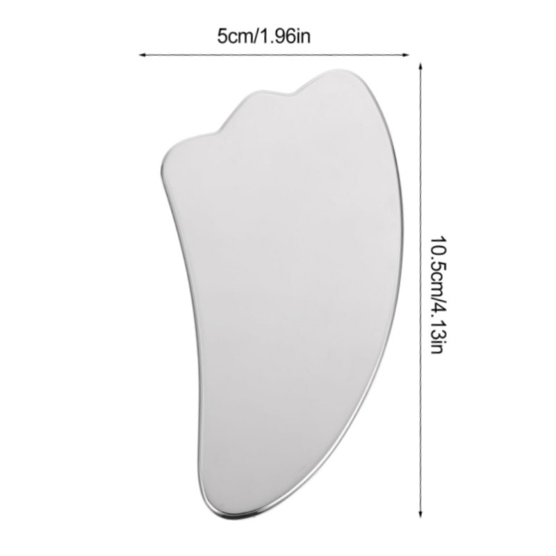 Gua Sha Scraper Factory - OEM 304 Stainless Steel Mirror Finish Wing Shape