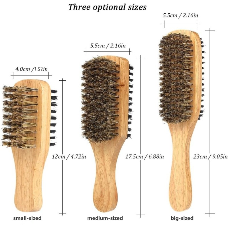 Boar Bristle Brush Factory - OEM Double Sided Multifunctional Detangling
