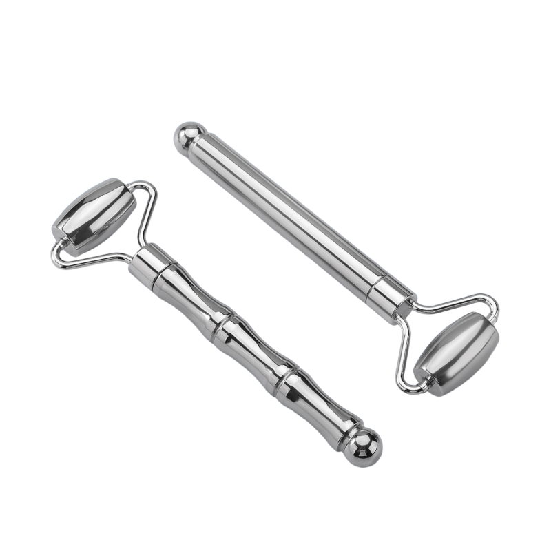 Facial Roller Manufacturer - Bulk Dual-Ended Silver Wrinkle Lifting Massager