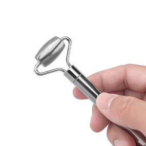 Facial Roller Manufacturer - Bulk Dual-Ended Silver Wrinkle Lifting Massager