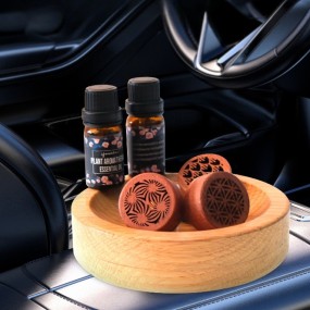 Car Perfume Diffuser Factory - Bulk Wooden Aromatherapy Clip Vent Ornament