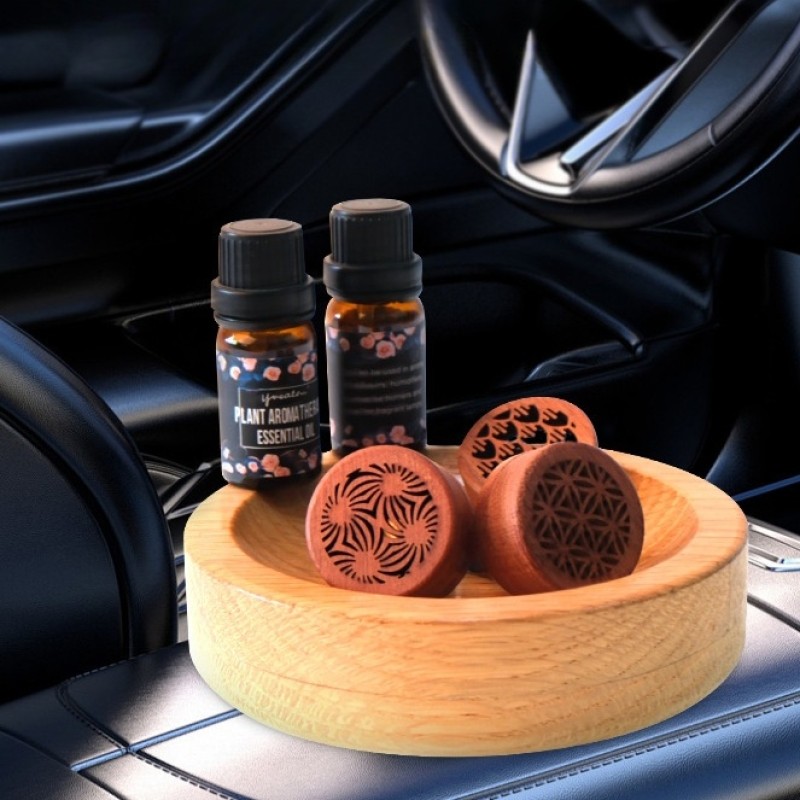 Car Perfume Diffuser Factory - Bulk Wooden Aromatherapy Clip Vent Ornament