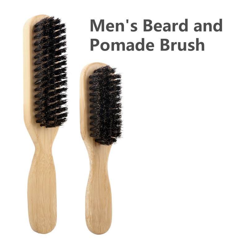 Beard Grooming Brush Supplier - OEM Wood Handle Bamboo Care Brush Set