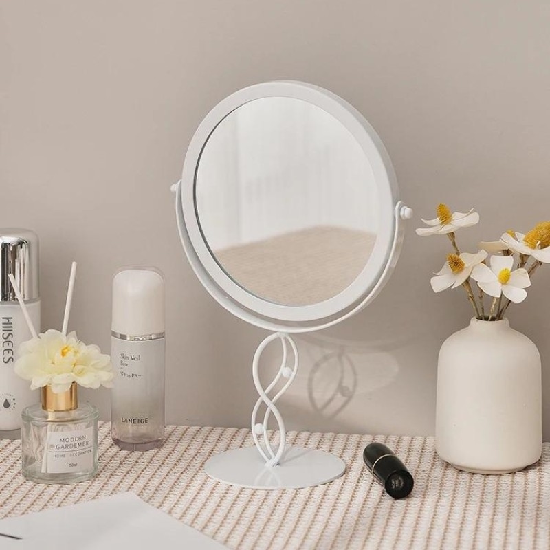 Metal Frame Mirror Supplier - Bulk Single Sided Gold White Black Rotatable