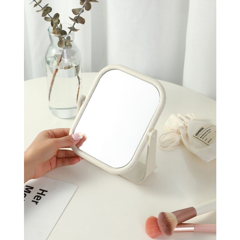 Makeup Mirror Supplier - Bulk Oval Square Double-Sided Rotatable Folding