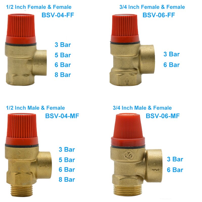 Pressure Relief Valve Manufacturer - OEM/ODM Custom BSV Series 3/4 1/2 Inch