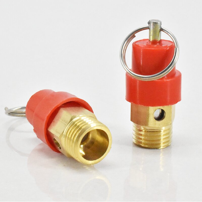 Brass Safety Valve Manufacturer - OEM/ODM Custom Yellow Red Cap Male Thread