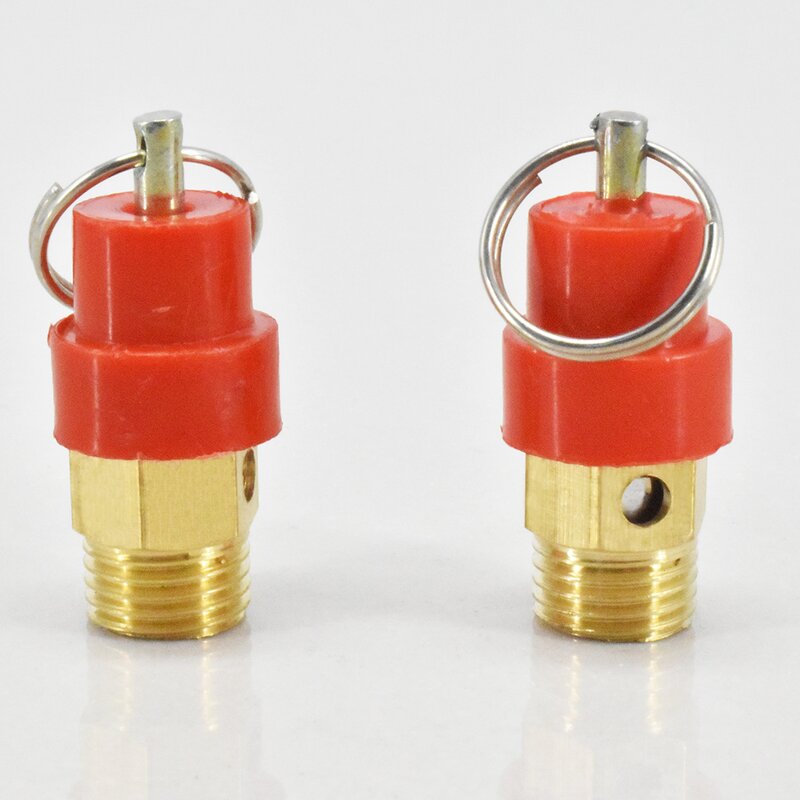 Brass Safety Valve Manufacturer - OEM/ODM Custom Yellow Red Cap Male Thread