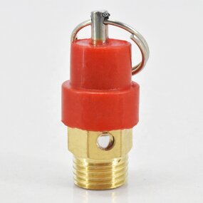Brass Safety Valve Manufacturer - OEM/ODM Custom Yellow Red Cap Male Thread