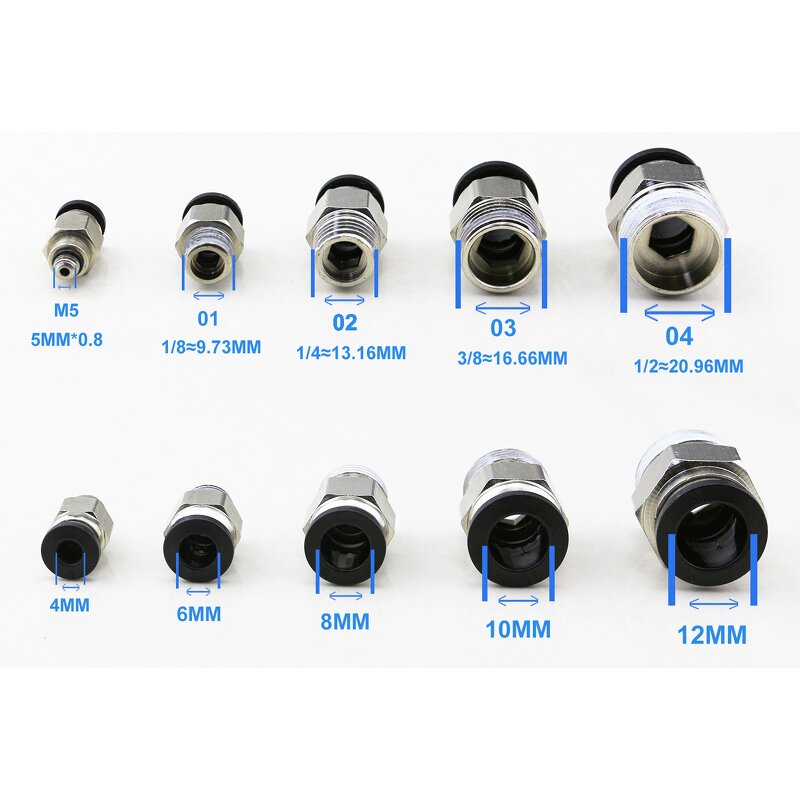 Push to Connect Fitting Manufacturer - OEM/ODM Custom 1/8-1/2 Union Plastic