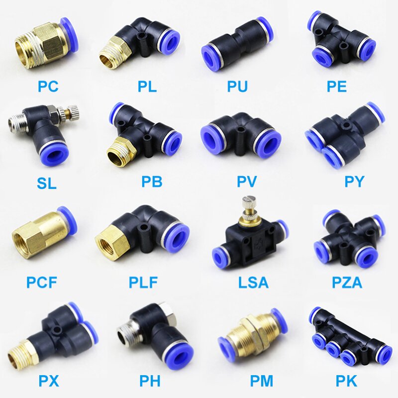 PU Series Fitting Manufacturer - OEM/ODM Custom 4-16mm Blue One Touch Union