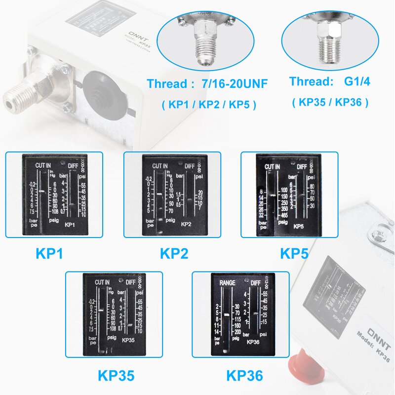 Pressure Controller Manufacturer - OEM/ODM Custom KP Series Adjust Air Compressor