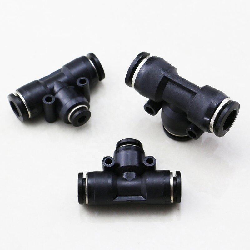 Plastic Tee Fitting Manufacturer - OEM/ODM Custom PE 4-16mm 3 Way Quick