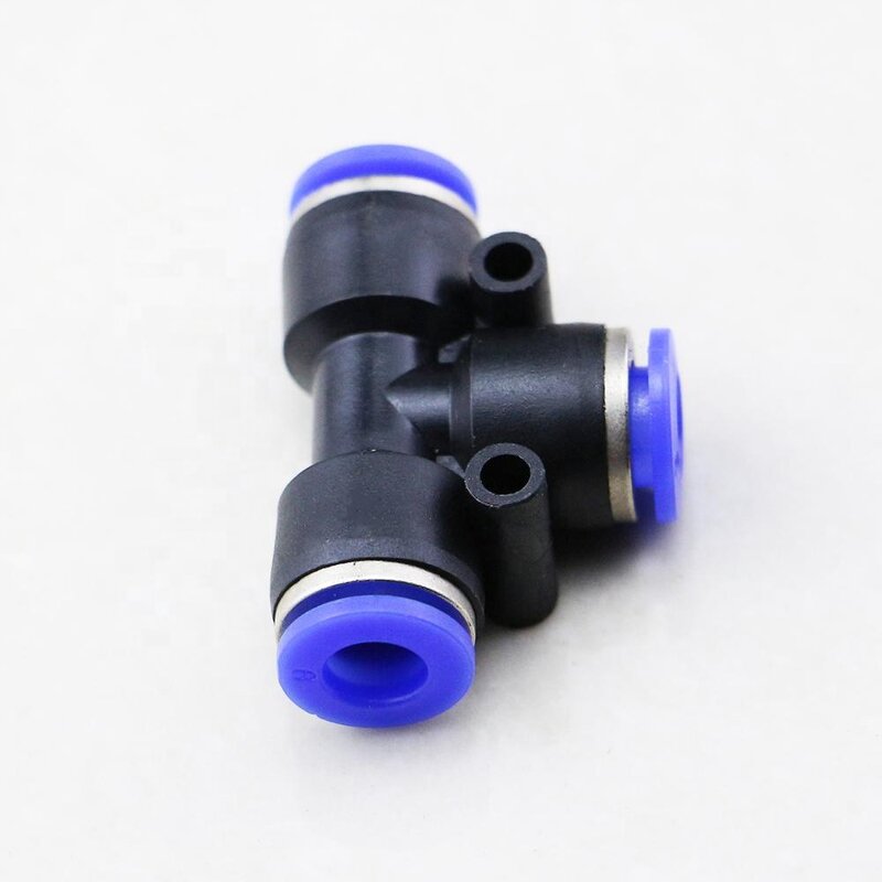 PE Series Fitting Manufacturer - OEM/ODM Custom 4-16mm 3 Way T Type Plastic