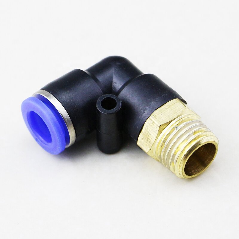 Elbow Fitting Manufacturer - OEM/ODM Custom 4-16mm BSP M5 90 Degree PL