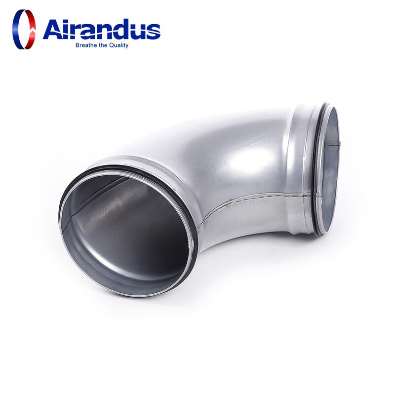 Spiral Duct Elbow Manufacturer - OEM 90 Degree BF90 GI for HVAC Ducting