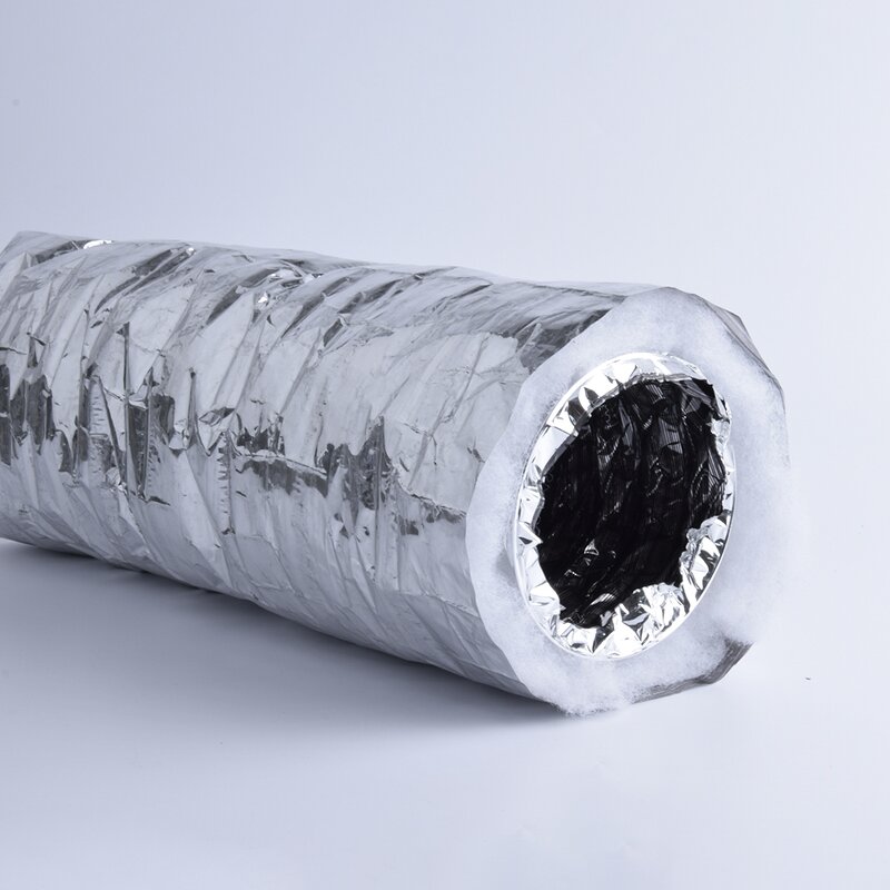 Aluminum Flexible Duct Factory - OEM 1 Polyester & 1 Aluminum for HVAC