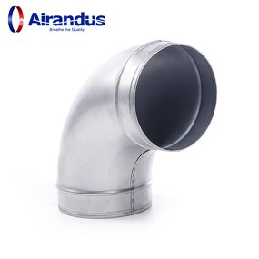 Spiral Duct Elbow Manufacturer - OEM 90 Degree BF90 GI for HVAC Ducting